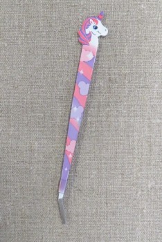 Pincet 15 cm. med enhjørning i hvid, lilla, lyserød