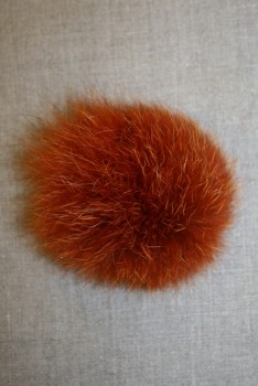 Pels-pompon af ræv, 10-12 cm. orange