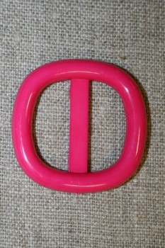 Plast spænde m/afrundede hjørner 25 mm. pink