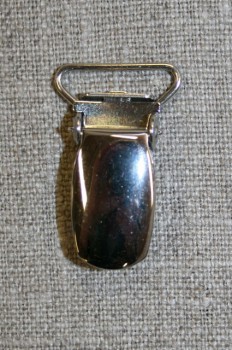 Seleclips i sølv 18 mm.