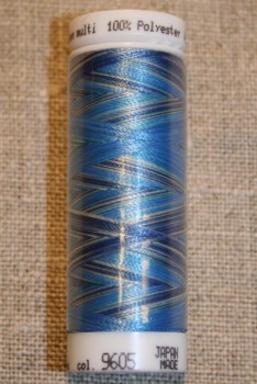 Broderitråd Mettler, multi blå-koboltblå-lyseblå