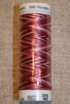 Broderitråd Mettler, multi bordeaux-rosa-lyserød