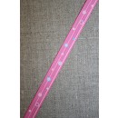 Rest Retro grosgrain bånd med bobler, pink, 75+90 cm.