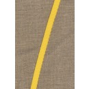 Foldeelastik med buet kant og prik, gul