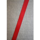 Bomuldsbånd - Gjordbånd sildebensvævet i rød 15 mm.
