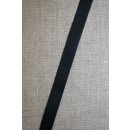 Bomuldsbånd/Gjordbånd sort, 15 mm.