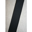 Rest Kantbånd skråbånd i jersey, sort, 38+70 cm.