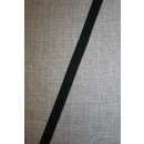 Rest Paspoil bånd i bomuld, sort, 30+70 cm.