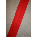 Bred bomulds-skråbånd 60 mm. rød