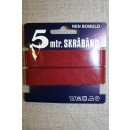 5 meter bomulds-skråbånd, bordeaux