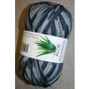 Aloe strømpegarn print klar blå/grå/koks