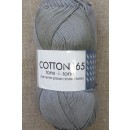Bomuldsgarn Cotton 165 tone-i-tone i lys grå