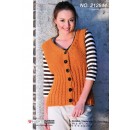 212644 Vest m/ribsnoninger