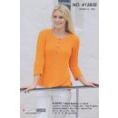 413935 Bluse m/stolpelukning
