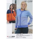 414362 Cardigan m/striber & snoning