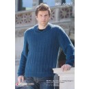 88240 Herre-sweater m/sjalskrave