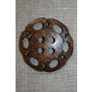 Stor træknap m/mønster, 60 mm.