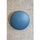 Denim-blå rund knap, 25 mm.