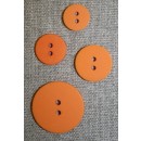 Orange 2-huls knap, 18 mm