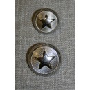 Uniforms-knap m/stjerne sølv, 20 mm.