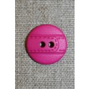 Pink knap m/bælte-look, 18 mm.