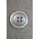 Sand blank 4-huls-knap, 22 mm.