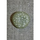 Knap i sten-look, lys grøn 15 mm