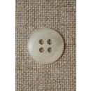 Off-white meleret knap 12 mm.