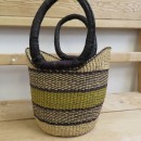 Kurv mini U-Shape Traditionel i natur mørkeblå okker