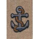 Strygemærke Sailor - anker i grå/brun