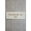 Beige mærke - label "Handmade by me"