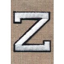 Z - Bogstaver til påstrygning i hvid og sort, 52 mm.