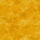 Bomuld batik med prikker i carry og gul