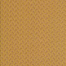 Bomuldspoplin med lille blad i pudder-brun, gul, brun
