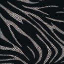 Ciffon i viscose/polyester med zebra print i sand/sort