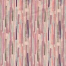 Bomuld/lycra økotex m/digitalt tryk med stribe mønster i rosa