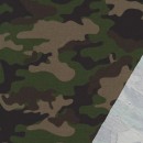 Bomuld/lycra økotex army / camouflage print i army/brun/sort