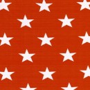 Bomuld/lycra økotex m/stjerner orange/hvid