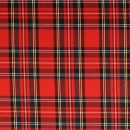 Klantern - Skotsktern i rød i viskose og polyester