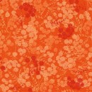 Patchwork stof med blomsterskærme i orange