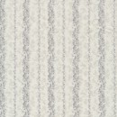 Afklip Patchwork stof i hvid og grå med små blade i striber 50x55 cm.