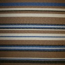 Afklip Strik i viskose polyester med striber i beige off-white klar blå, 160 cm.