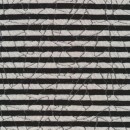 Stribet strik i sort og hvid med mønster