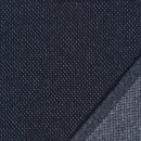 Tweed let mønstret i mørkeblå og lysegrå