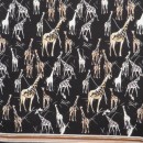 Rapport Viskose jersey i digitalprint i rapport med giraffer