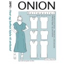 Onion 2092 -Vest og kaftan kjole til strikstof