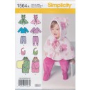 Simplicity 1564 Baby slag/bukser/bluse