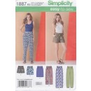 Simplicity 1887 Bukser/nederdel/shorts