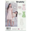 Simplicity 8271 Pige kjole og kort jakke