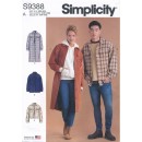 Simplicity 9388 Unisex Skjorte - Jakke